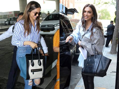 deepika padukone celine bag|5 designer handbags that Deepika Padukone has updated her .